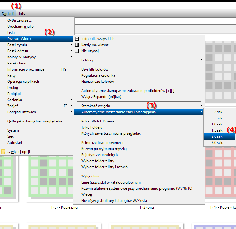 Jak opóźnienie 2,0 sekundy wpływa na działanie przeciągania i upuszczania